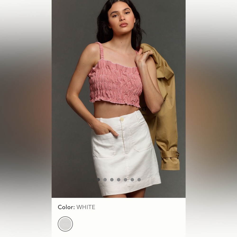 Maeve Anthropologie Linen Skirt